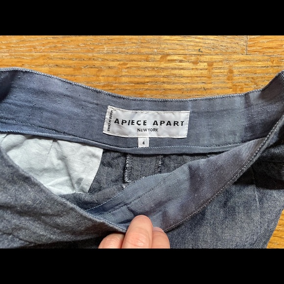 Apiece Apart Marco Cotton High Waist Trousers 4 - Picture 5 of 5